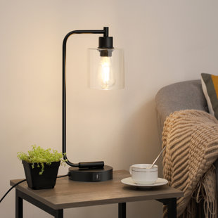 Wayfair | Glass & Clear Industrial Table Lamps You'll Love in 2023